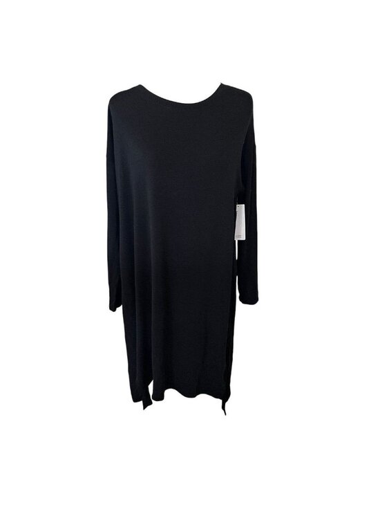 Eileen Fisher Dresses & Skirts - Eileen Fisher Women's New Medium Black Jewel Neck Dress